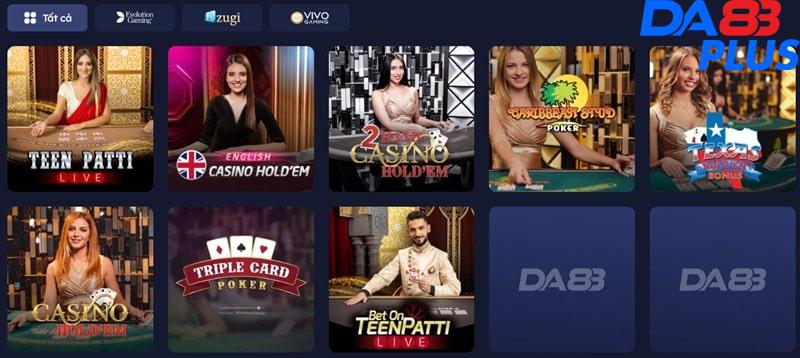 Giới thiệu về casino game poker DA88